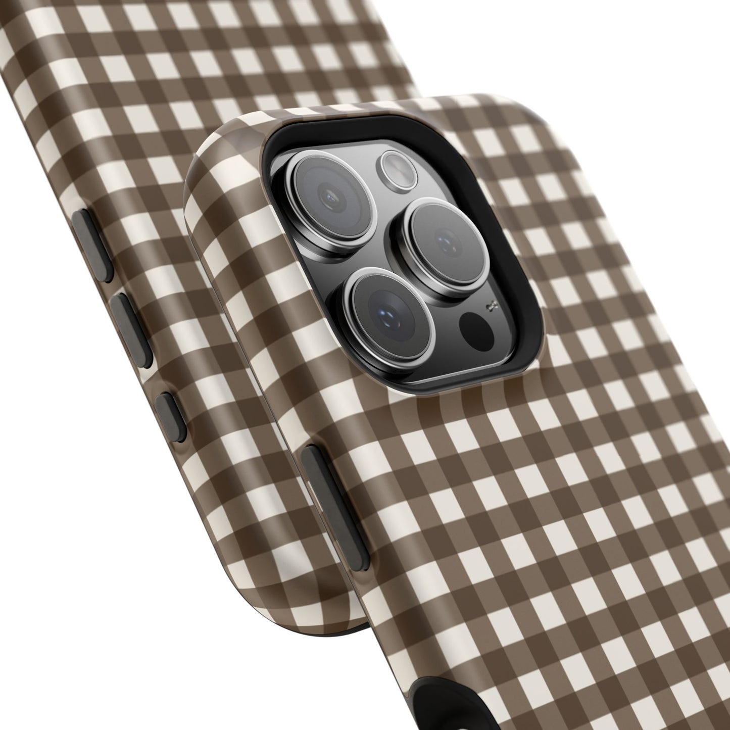 Brown Gingham Phone Case