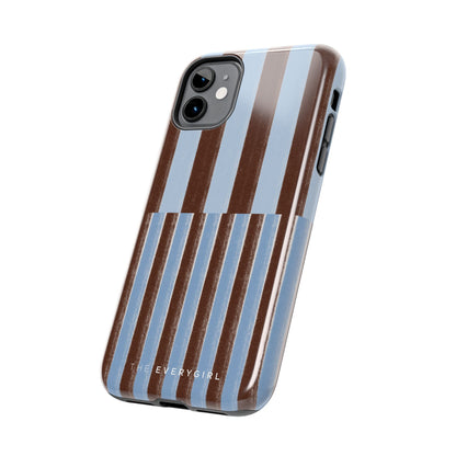 January Blue & Brown Phone Case