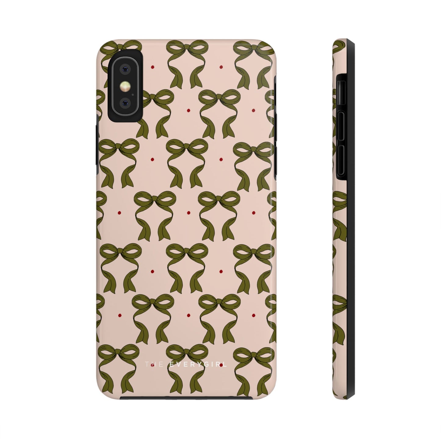 Pink & Green Bows IPhone Case