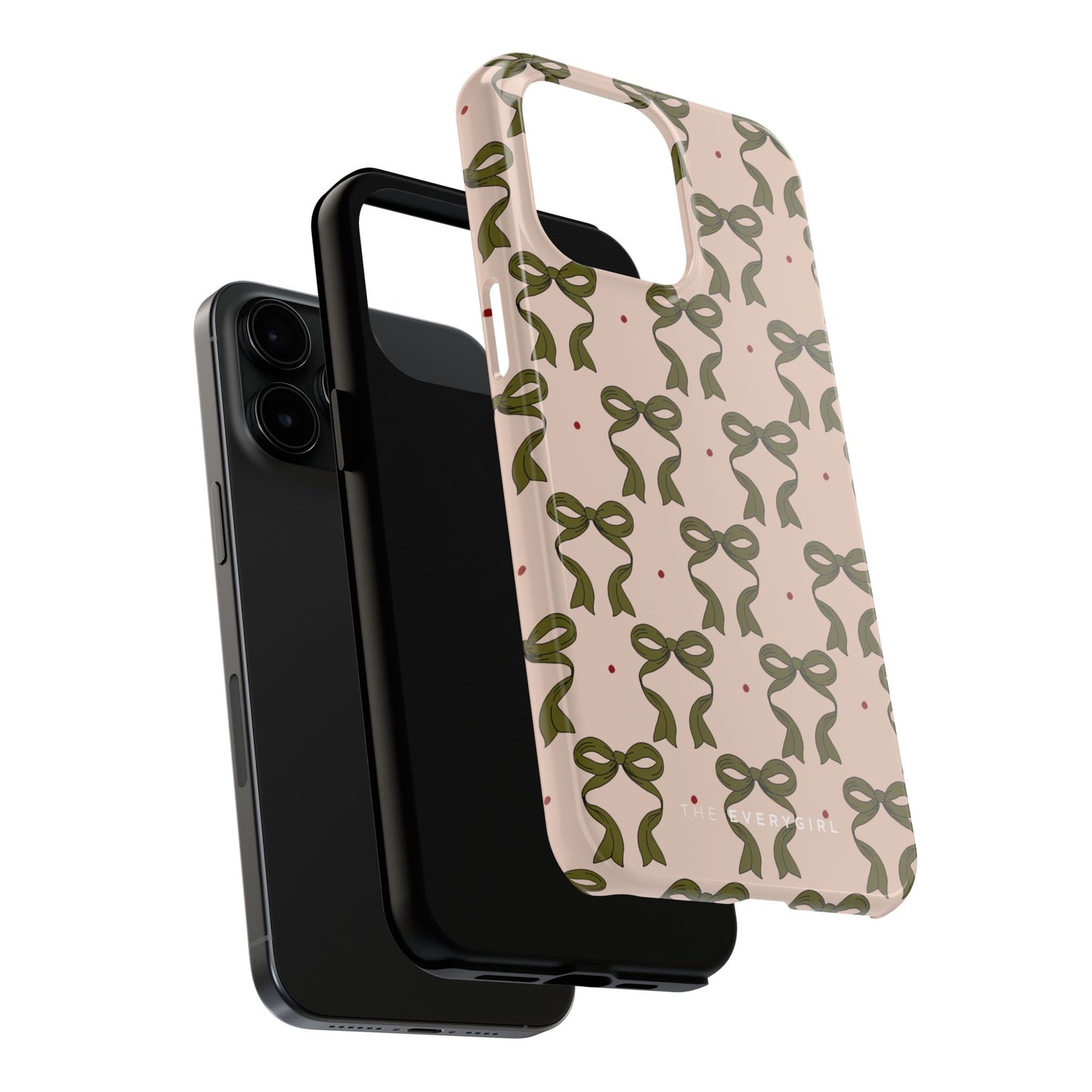 Pink & Green Bows IPhone Case