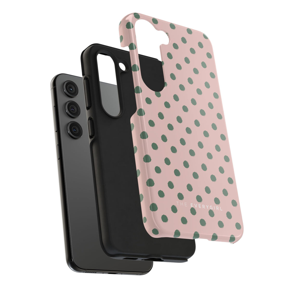 Pink & Green Polka Dots Phone Case