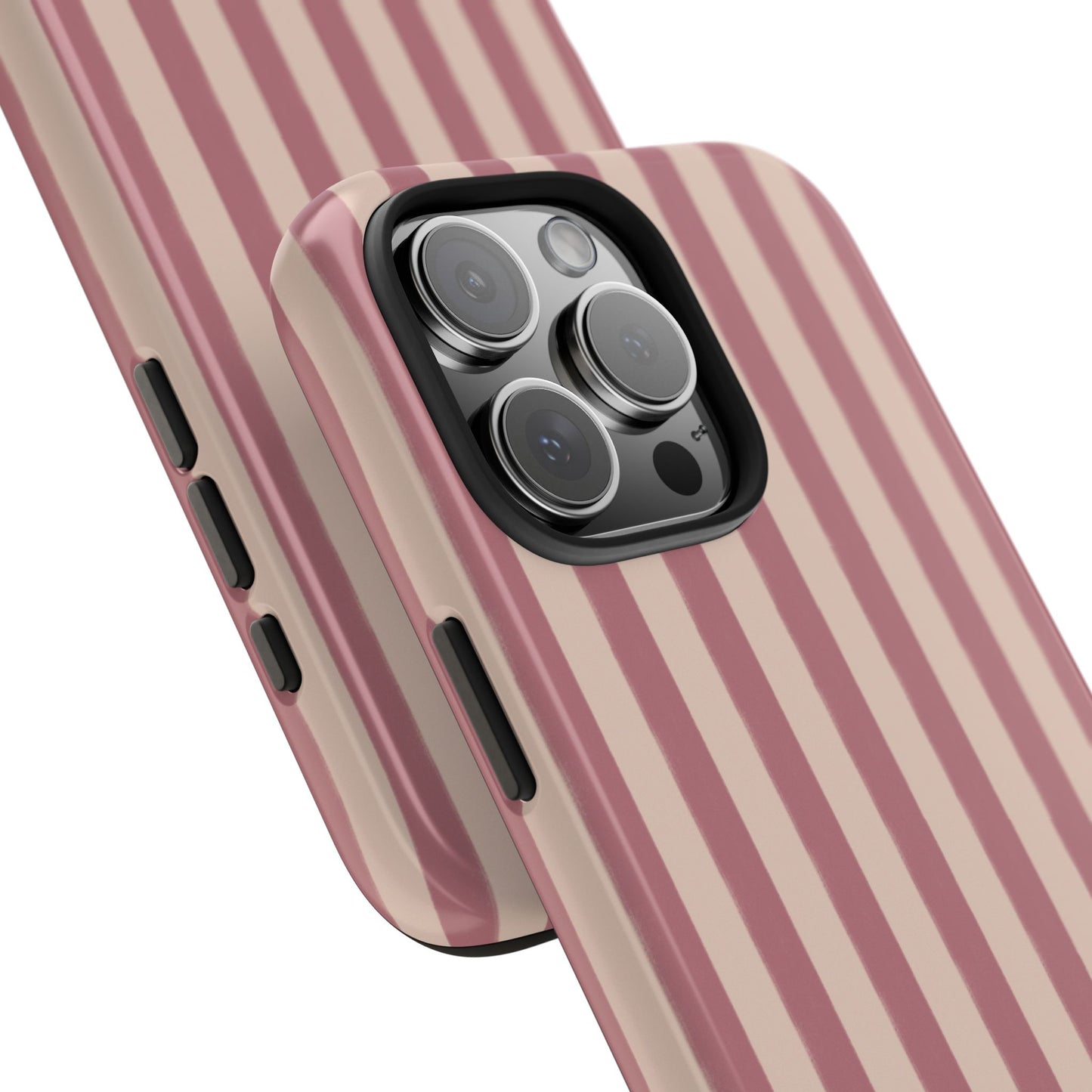 Tone on Tone Pink Stripes IPhone Case