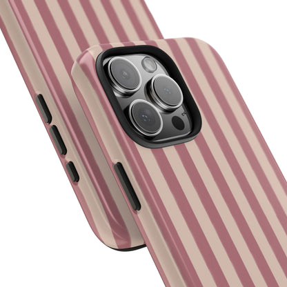 Tone on Tone Pink Stripes IPhone Case