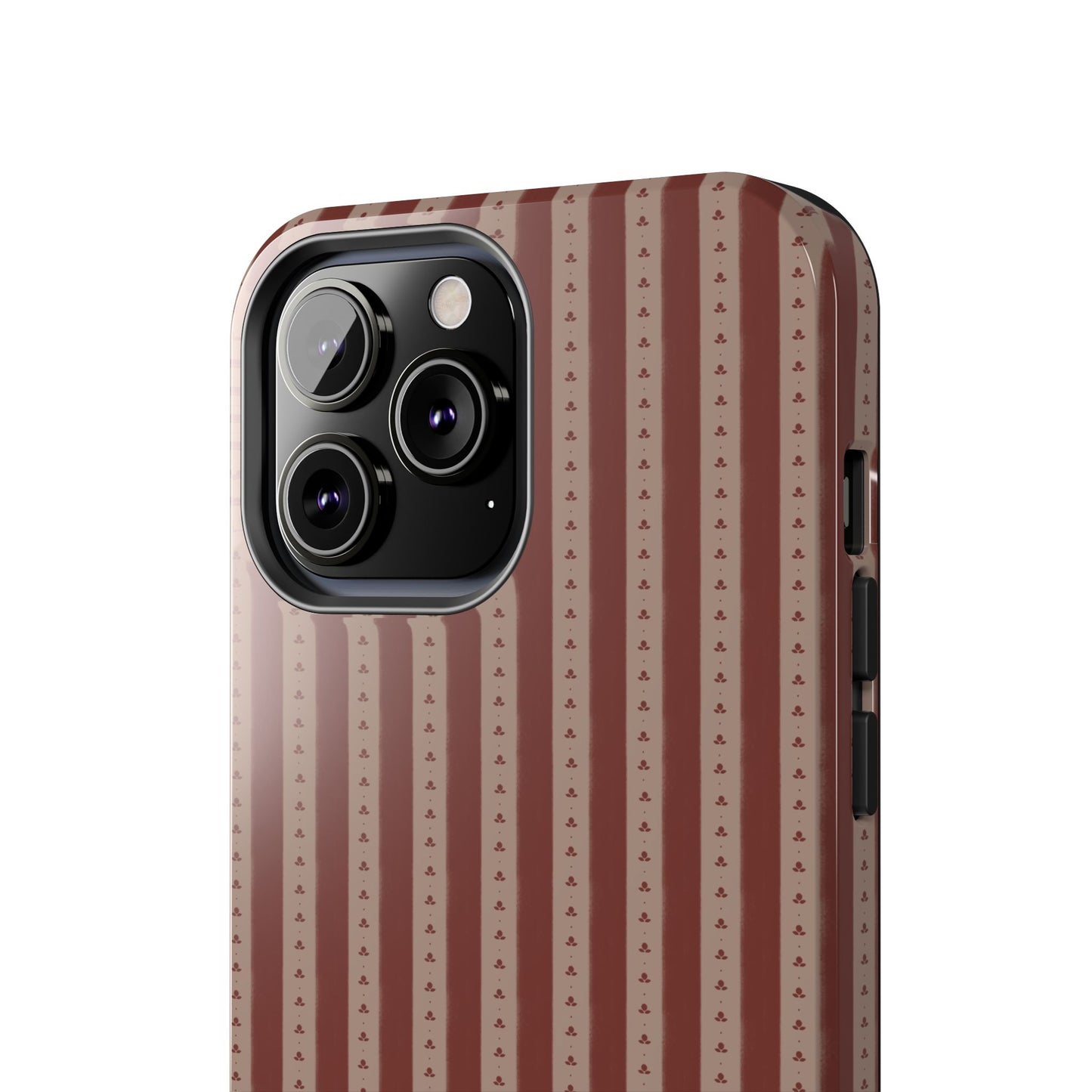 Muted Red Stripe IPhone Case