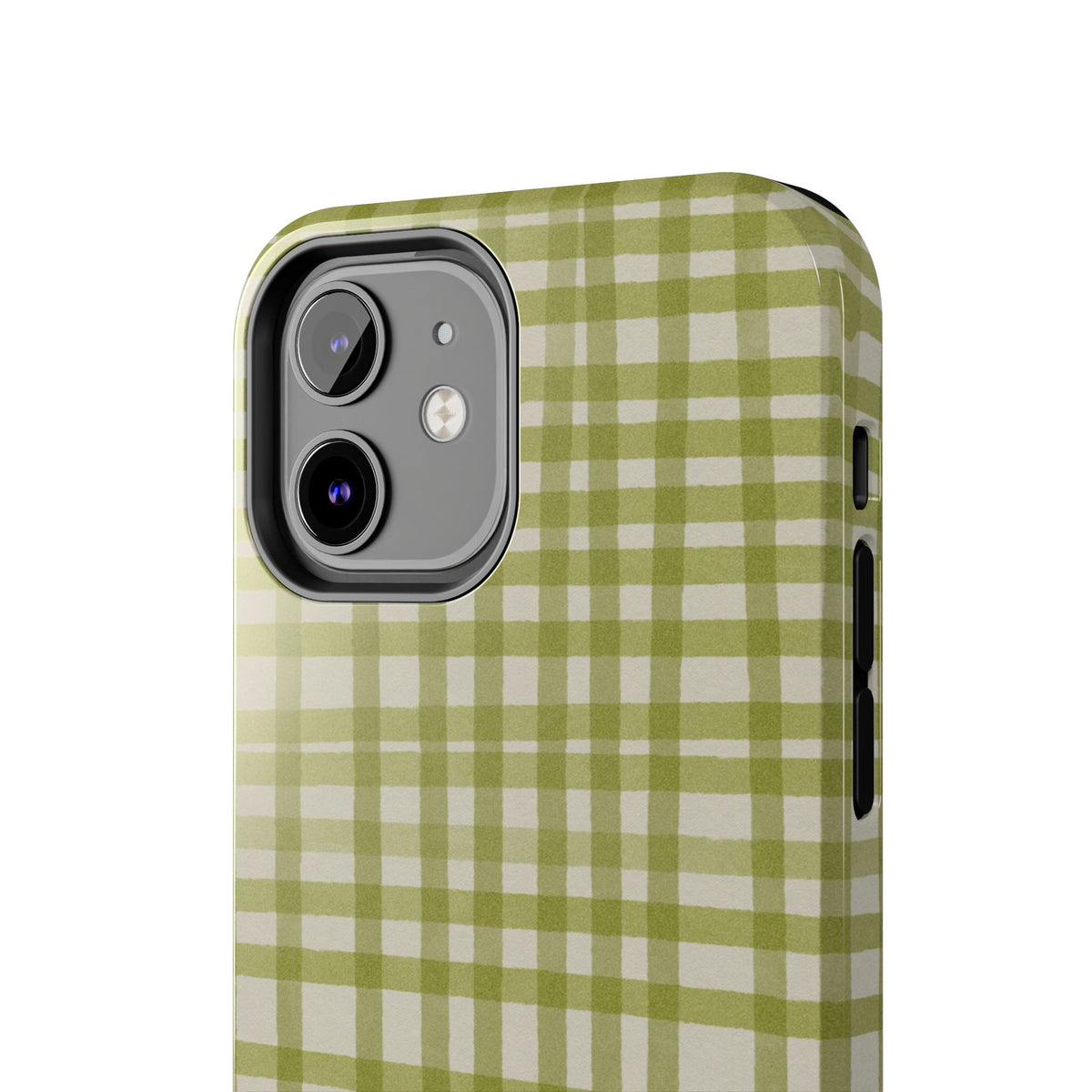 Green Gingham Phone Case