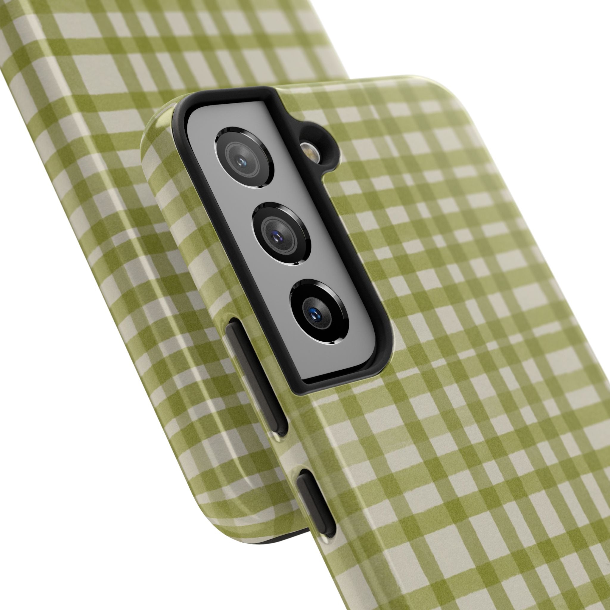 Green Gingham Phone Case