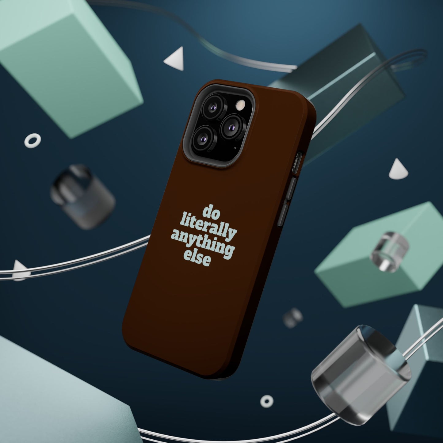 Do Literally Anything Else Brown & Blue Phone Case