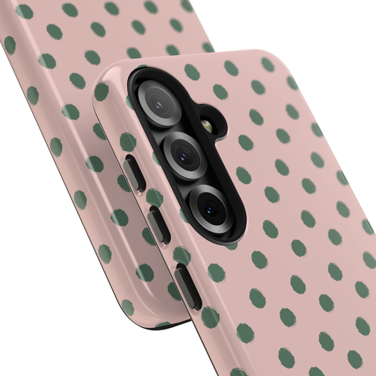 Pink & Green Polka Dots Phone Case