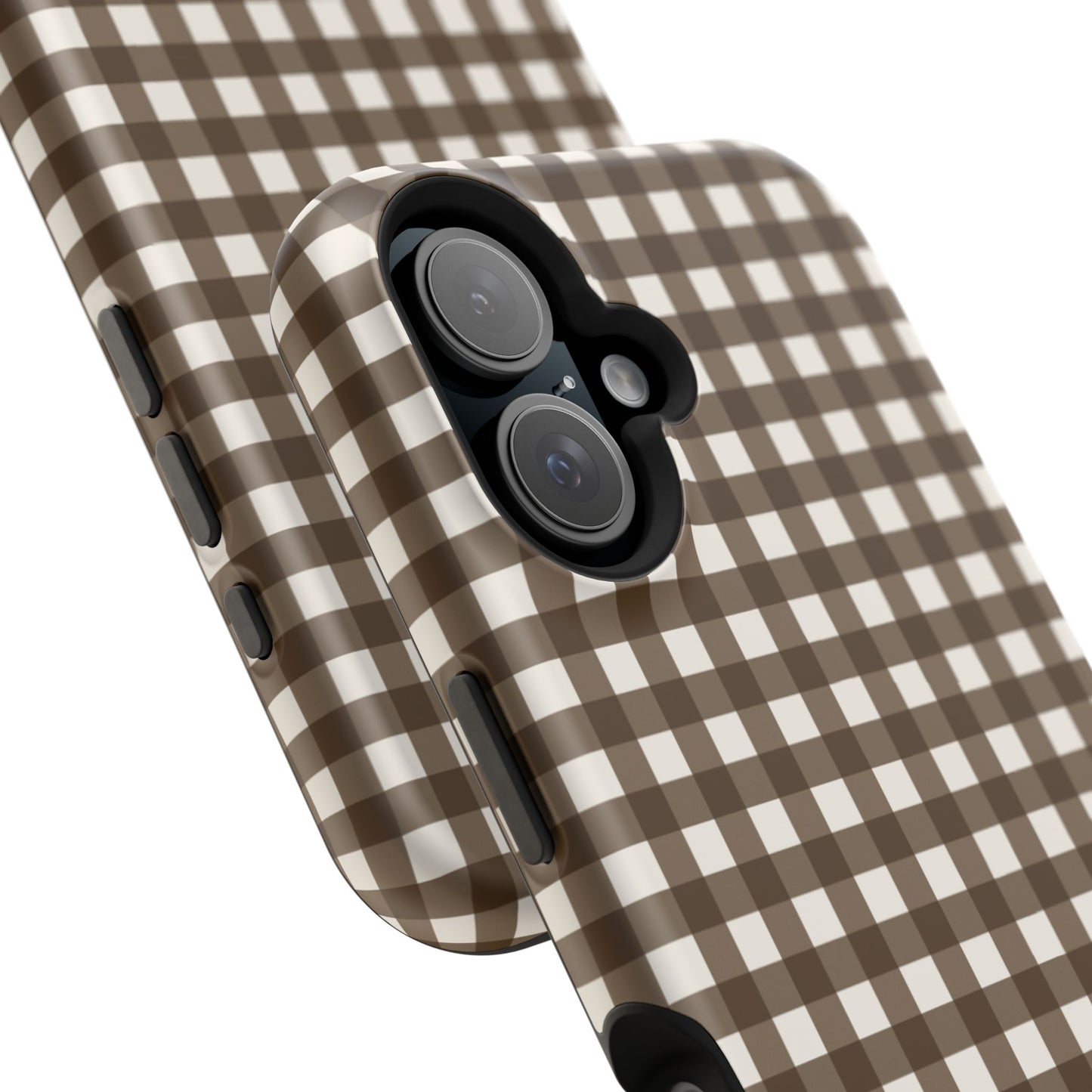 Brown Gingham Phone Case