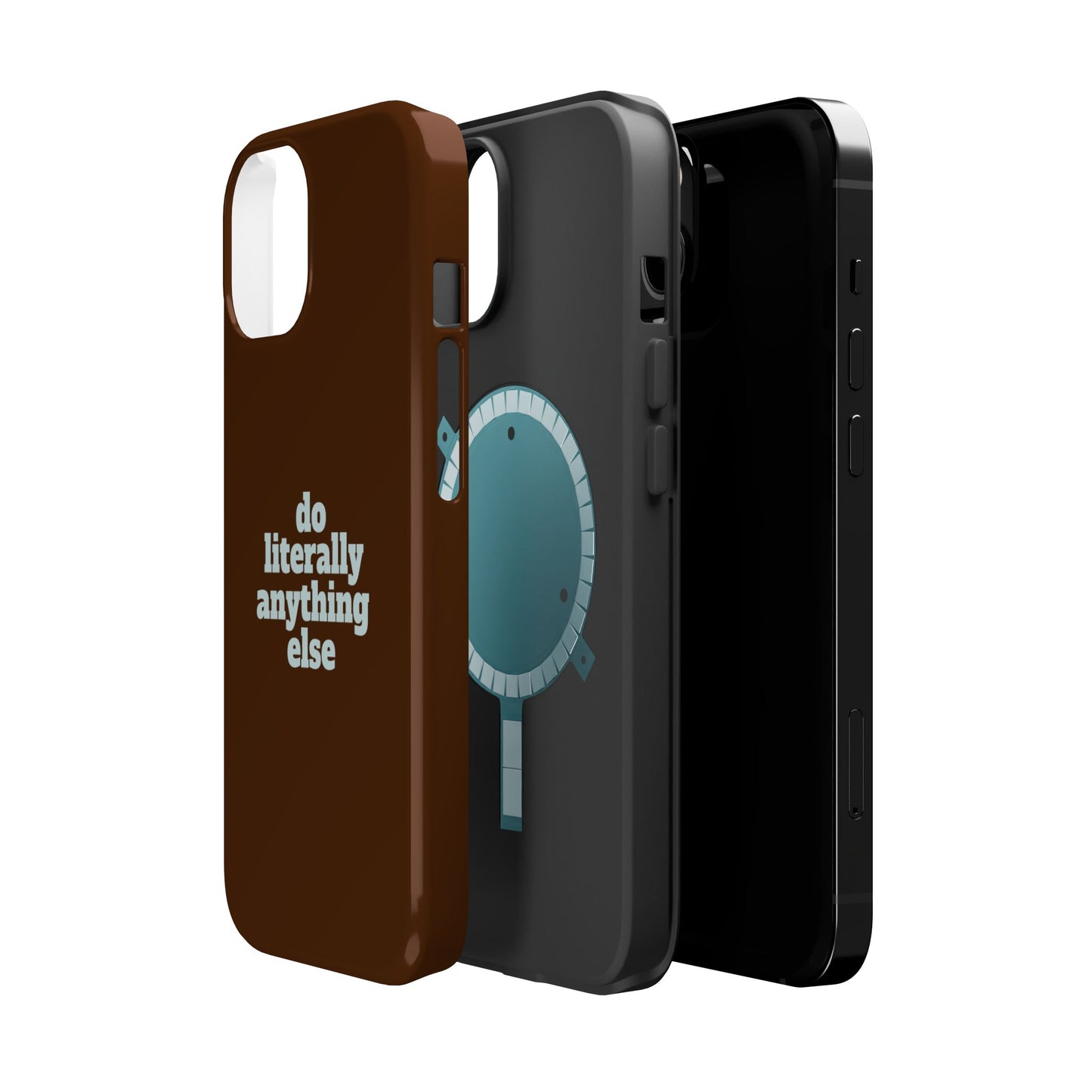 Do Literally Anything Else Brown & Blue Phone Case