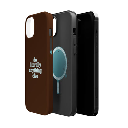 Do Literally Anything Else Brown & Blue Phone Case