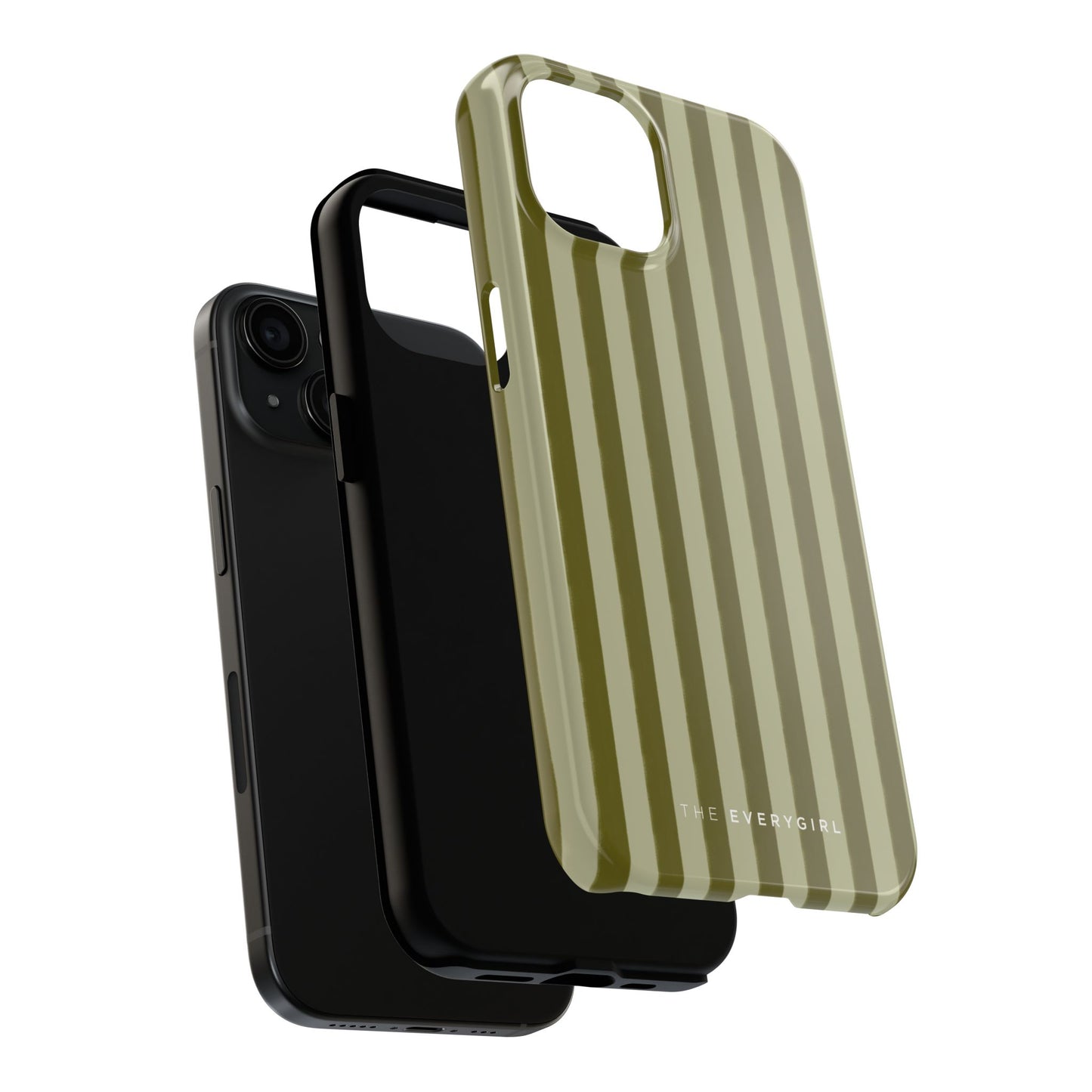Tone on Tone Green Stripes IPhone Case