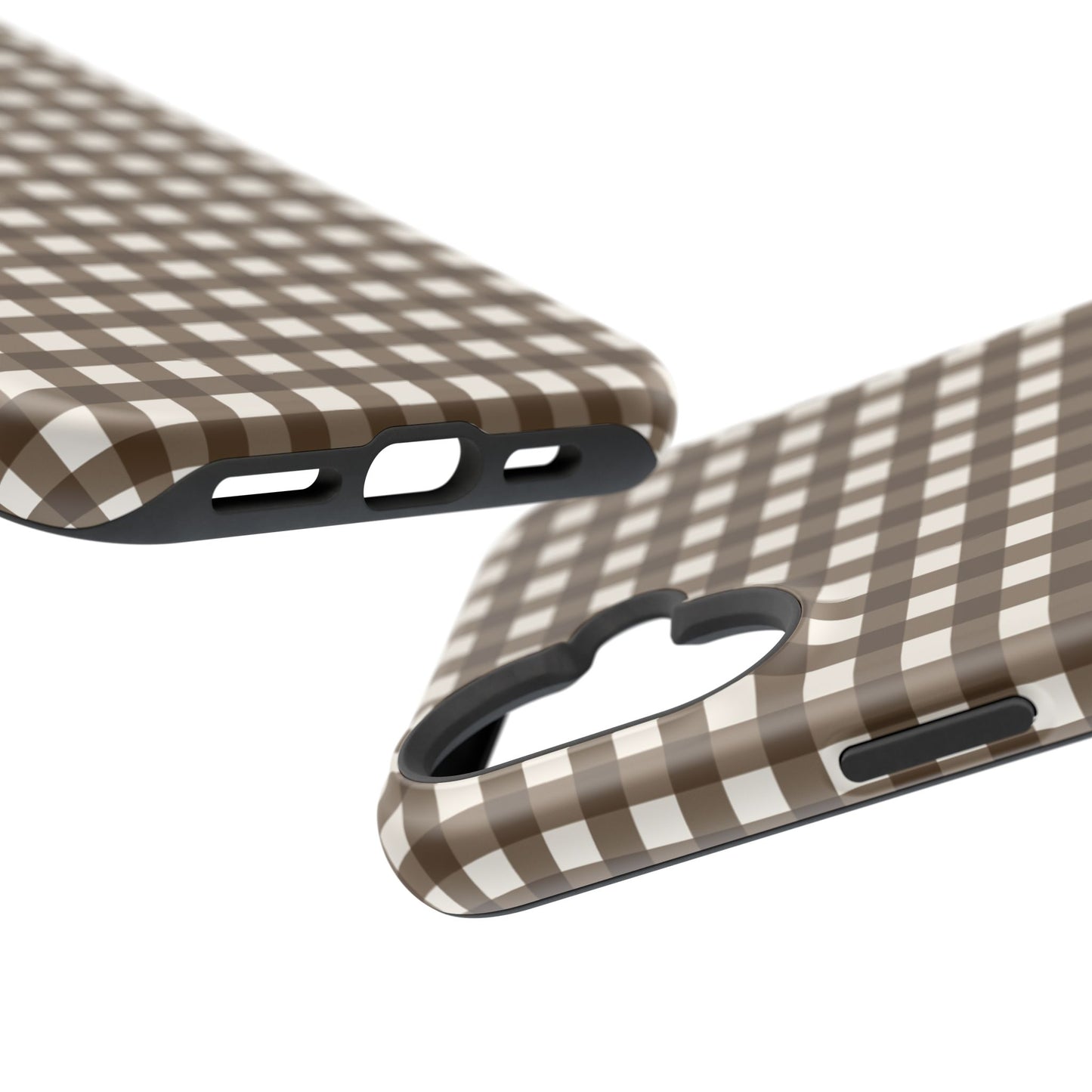 Brown Gingham Phone Case