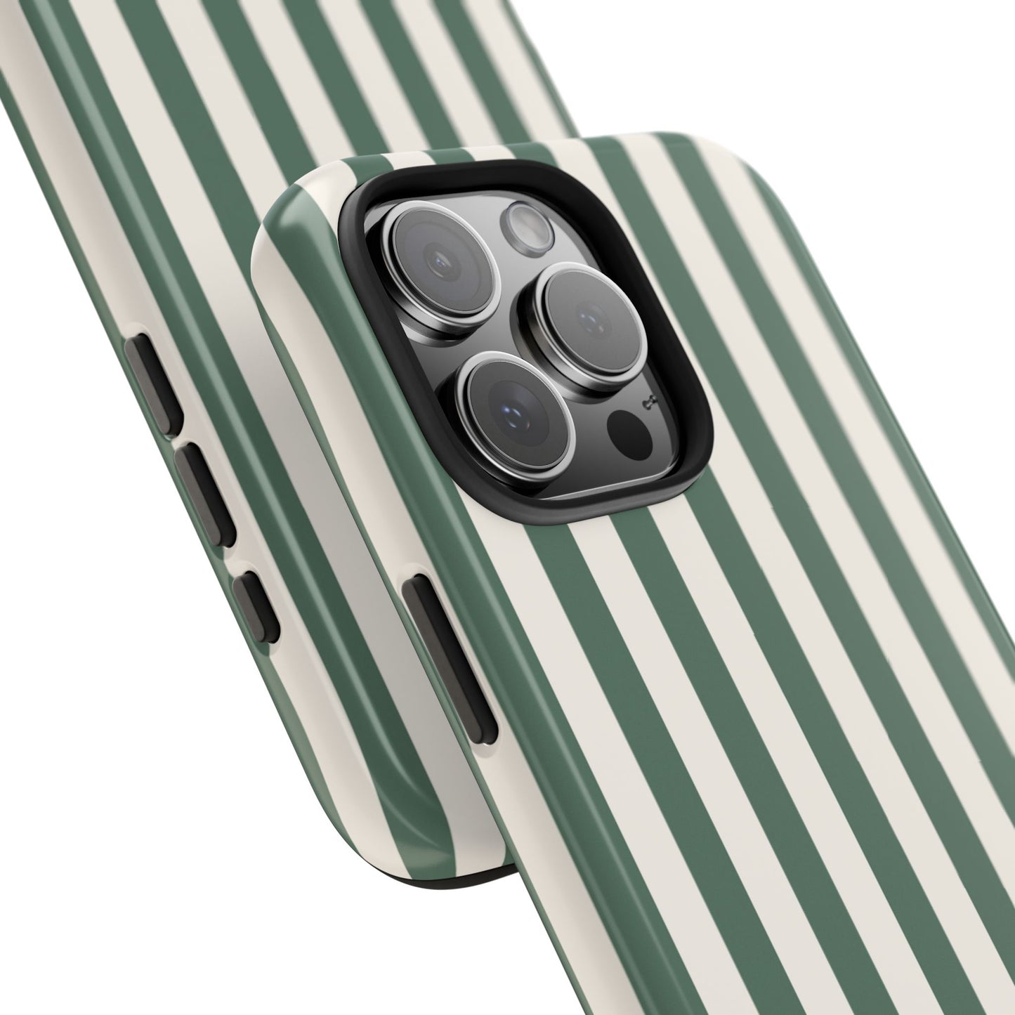Green Cabana Stripe Phone Case