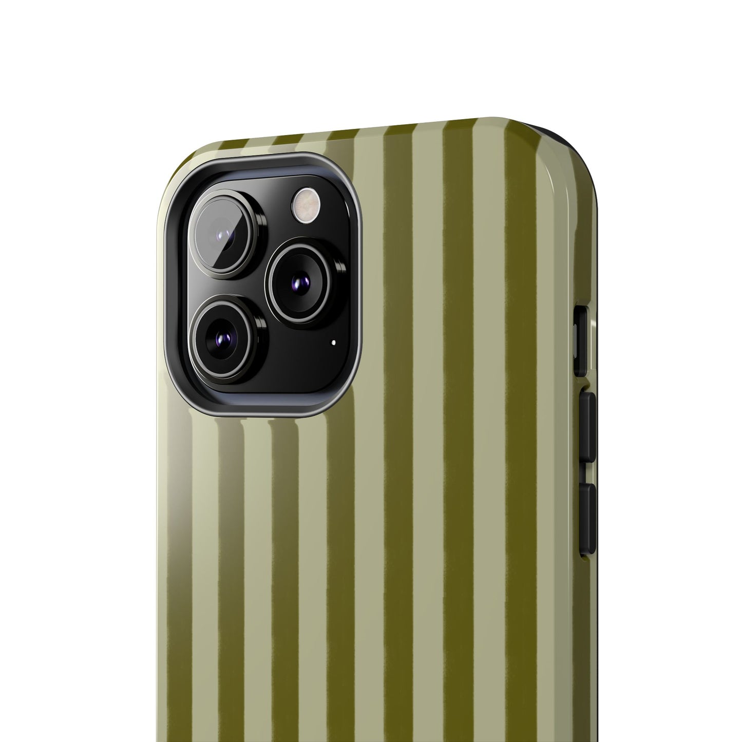 Tone on Tone Green Stripes IPhone Case
