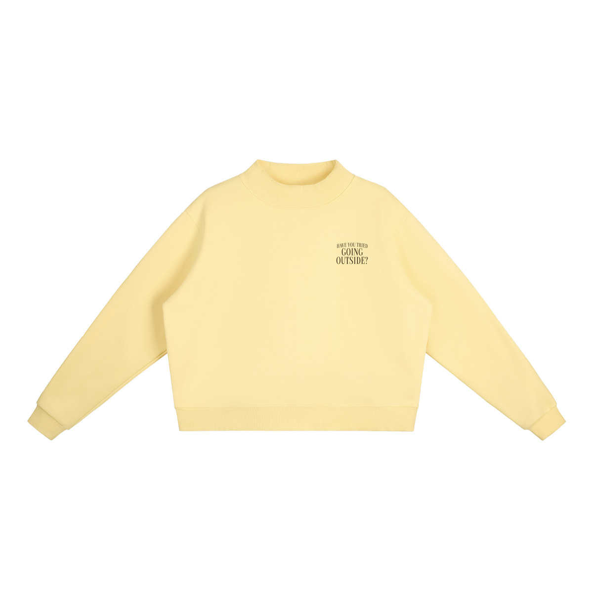Podcast Fleece Mockneck Crew