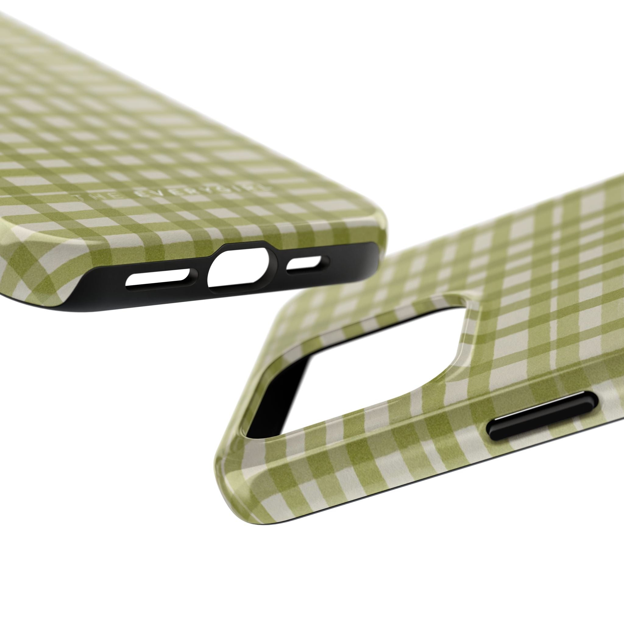 Green Gingham Phone Case