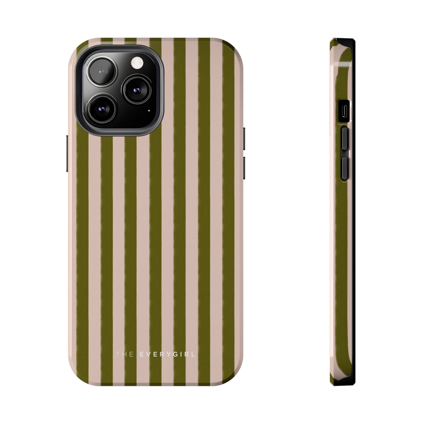 Green & Pink Stripes IPhone Case