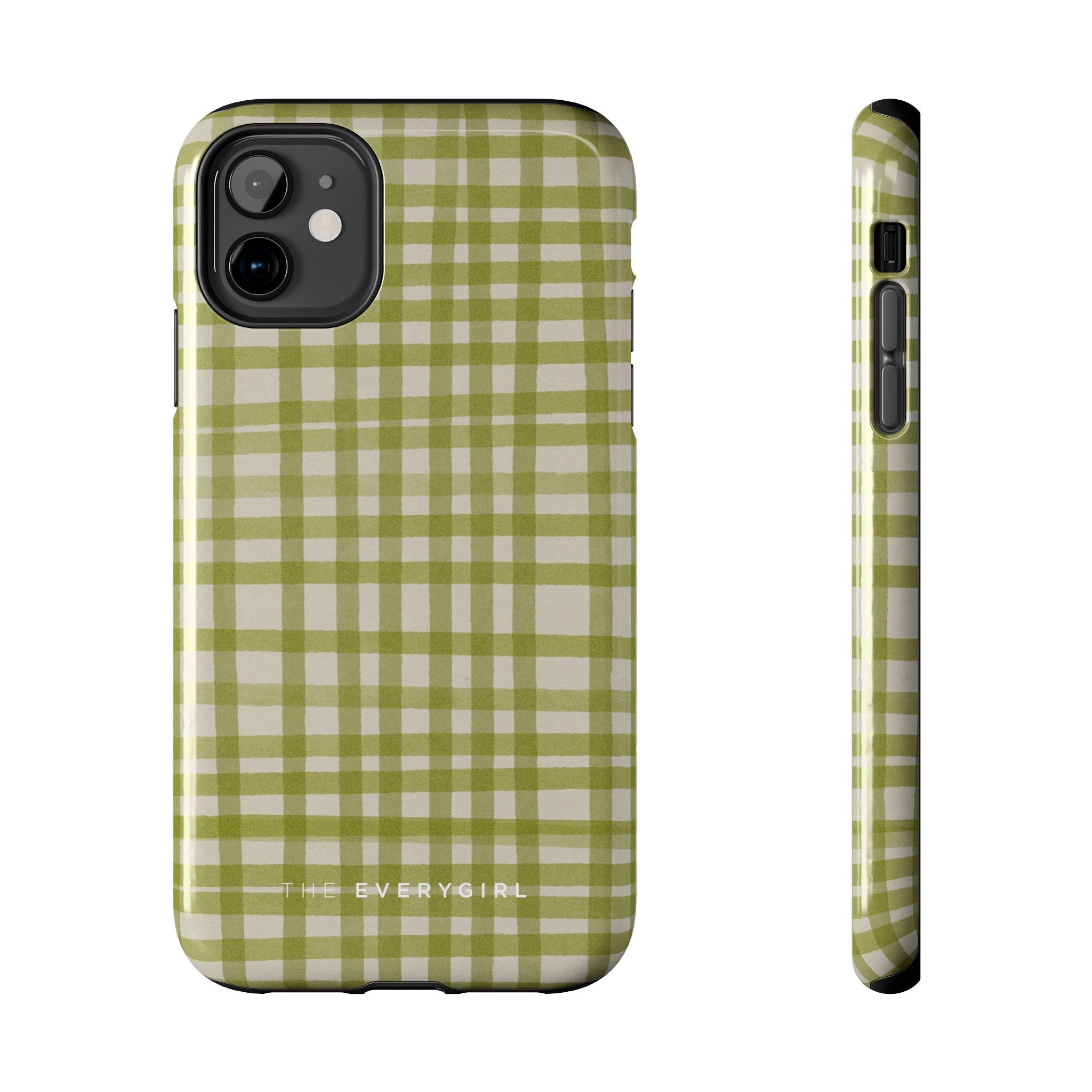Green Gingham Phone Case