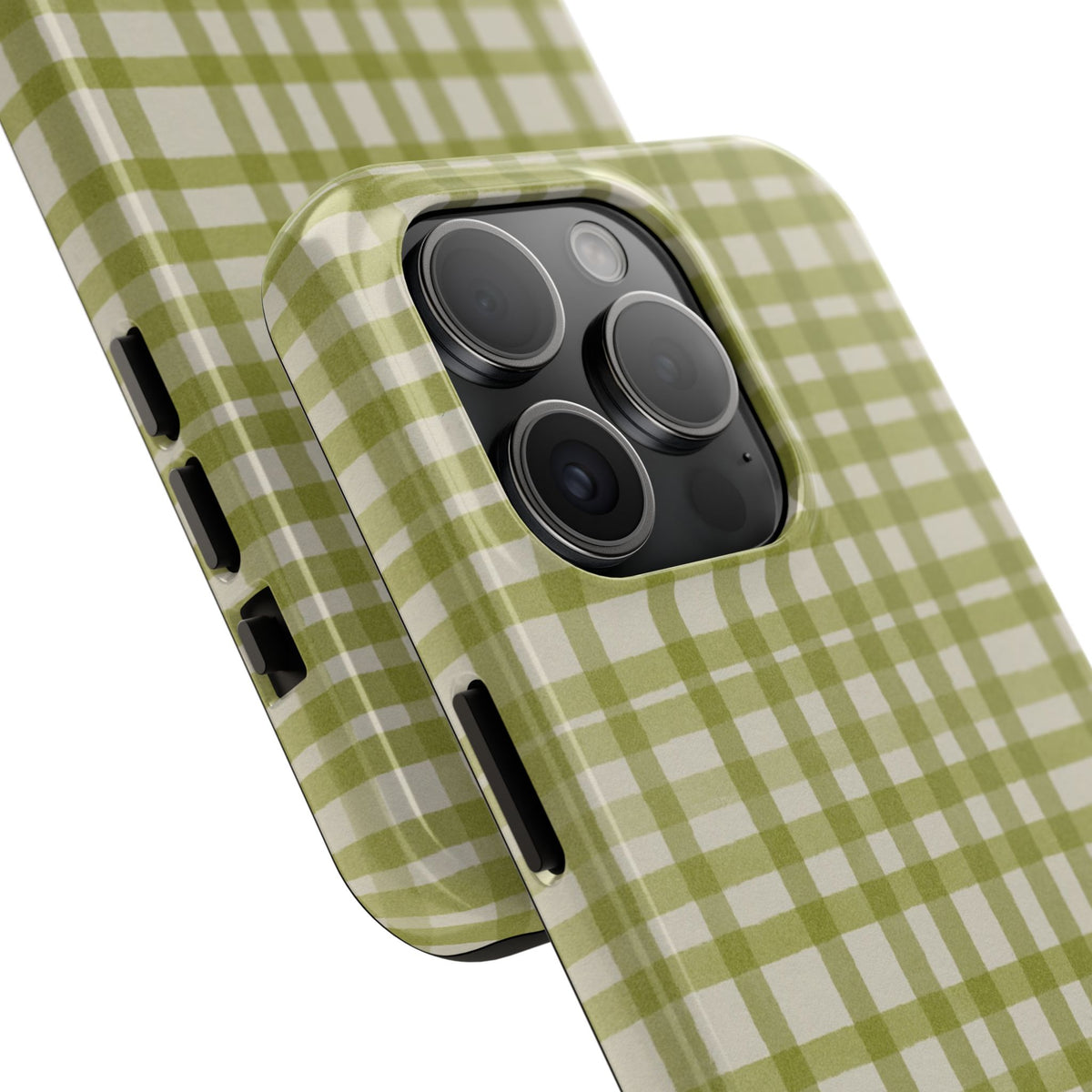 Green Gingham Phone Case