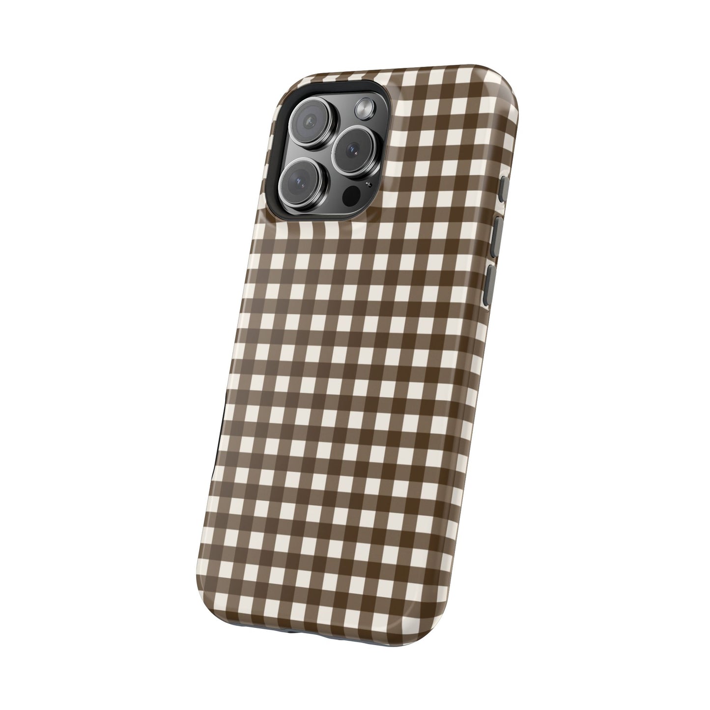 Brown Gingham Phone Case