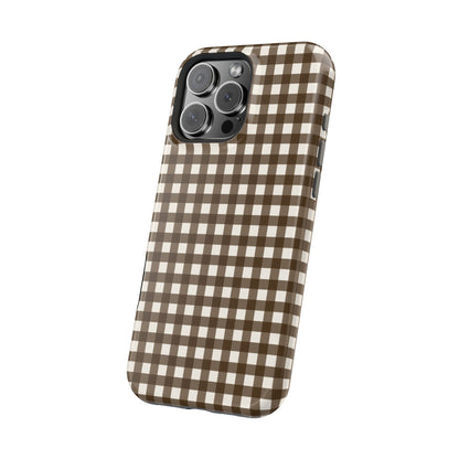 Brown Gingham Phone Case