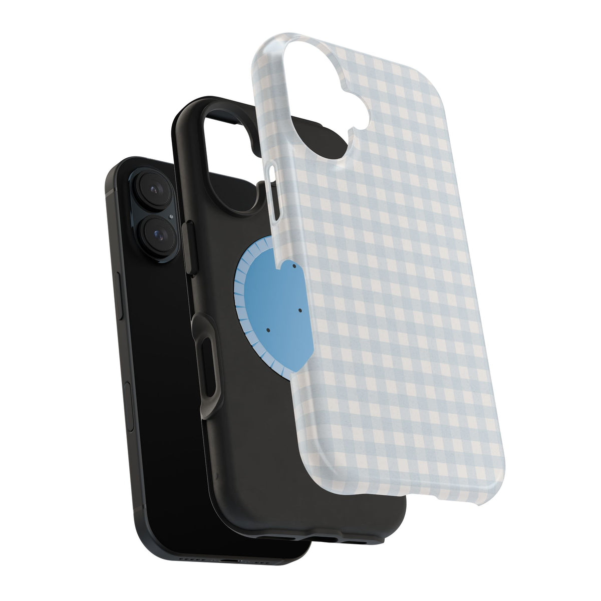 Nancy Meyers Inspired Blue Gingham Phone Case
