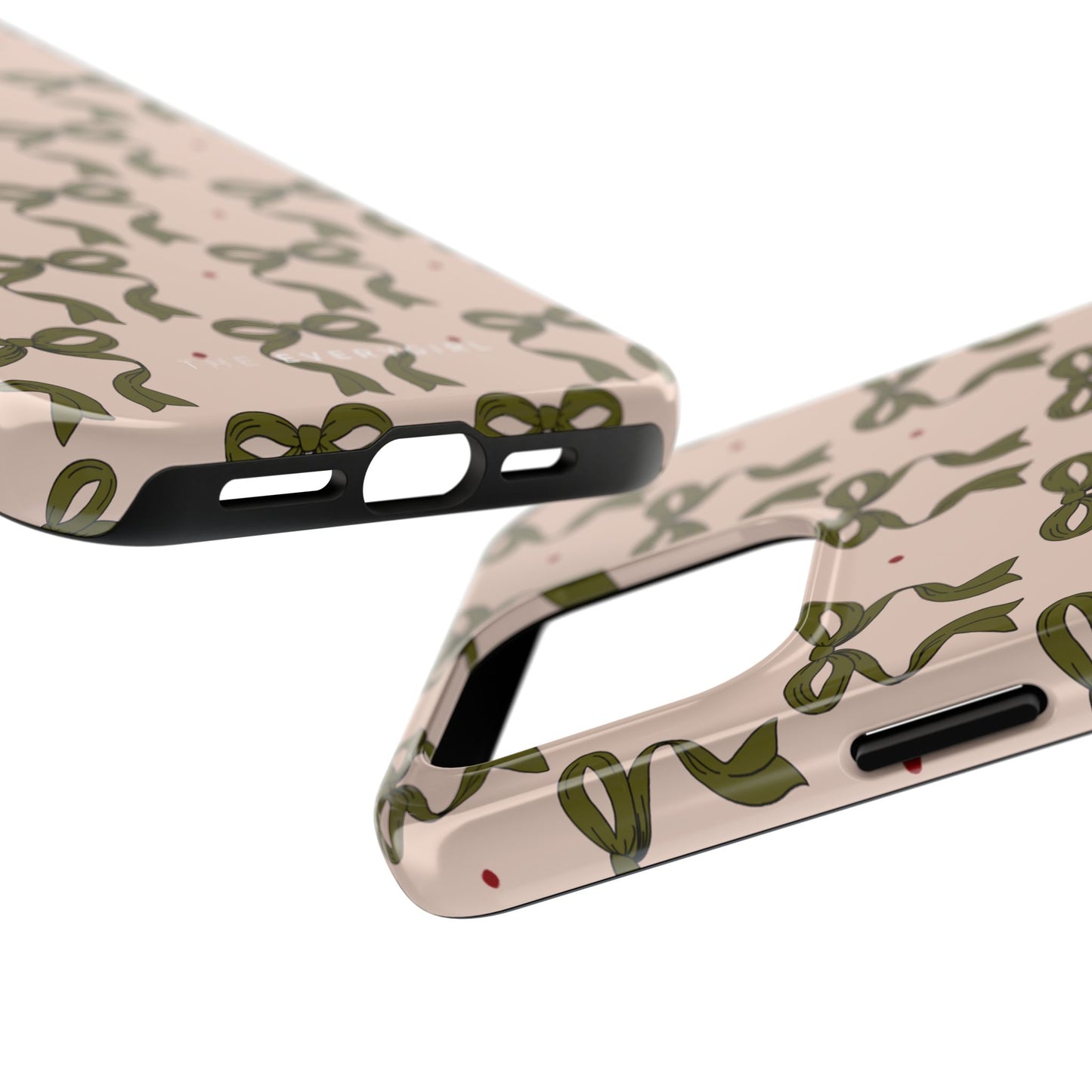 Pink & Green Bows IPhone Case