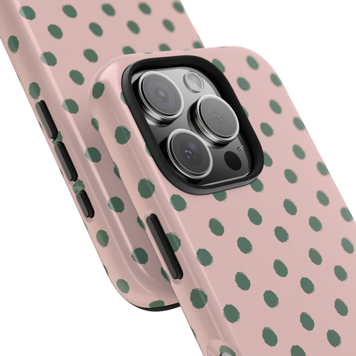 Pink & Green Polka Dots Phone Case