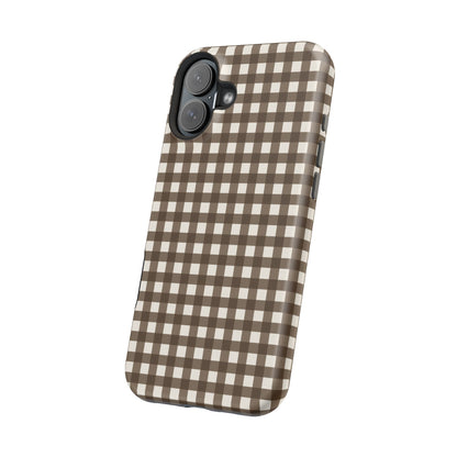 Brown Gingham Phone Case