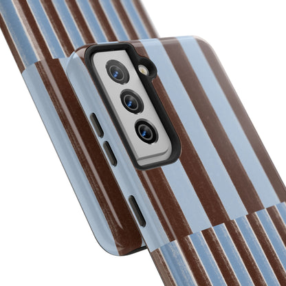 January Blue & Brown Phone Case