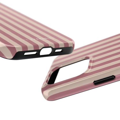 Tone on Tone Pink Stripes IPhone Case