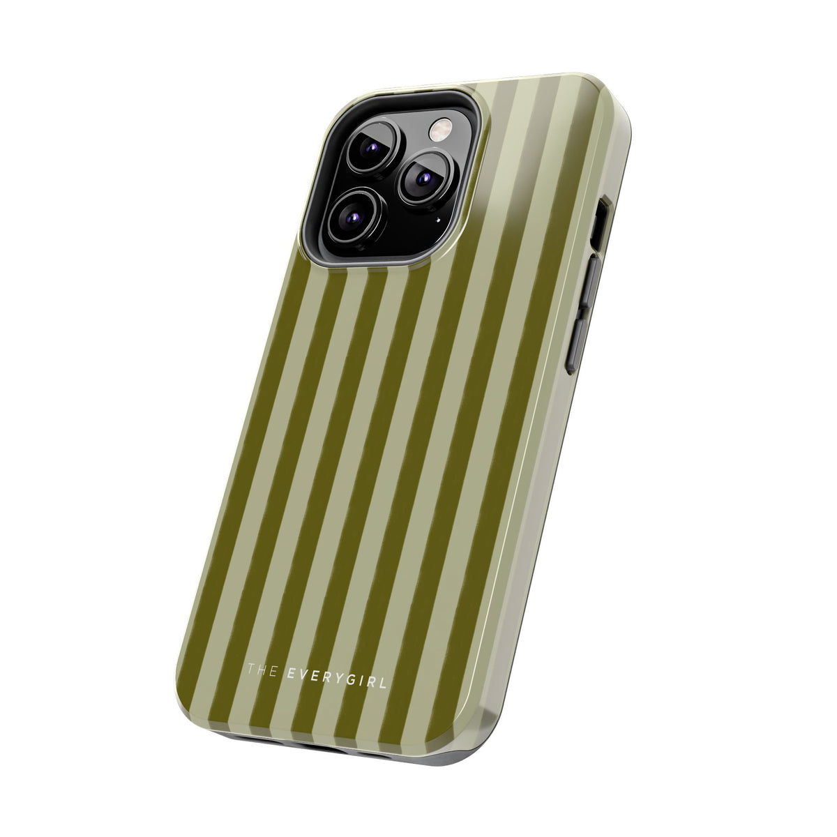 Tone on Tone Green Stripes IPhone Case