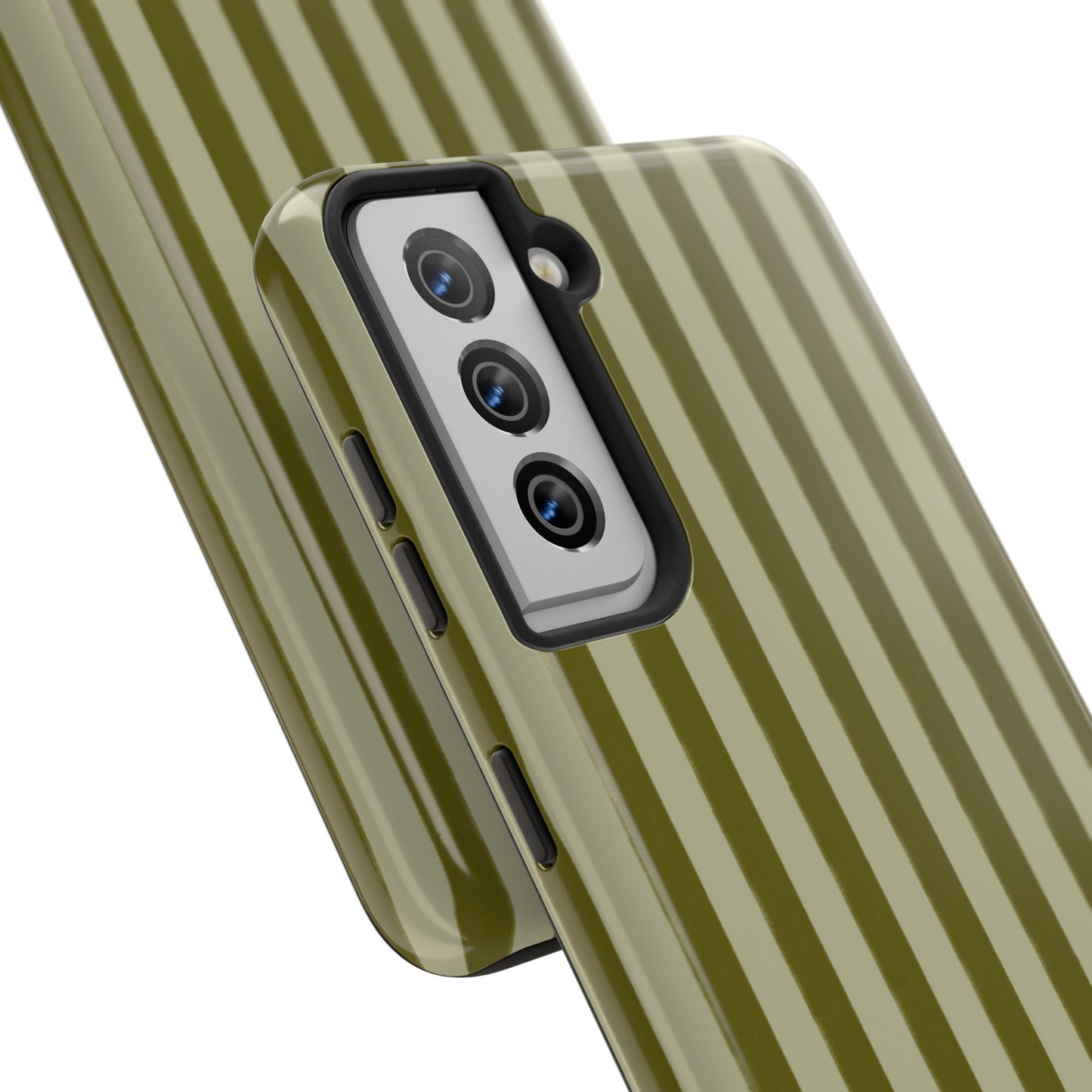 Tone on Tone Green Stripes IPhone Case