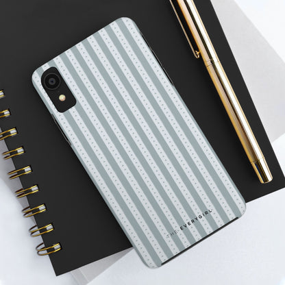 Muted Blue Stripe IPhone Case