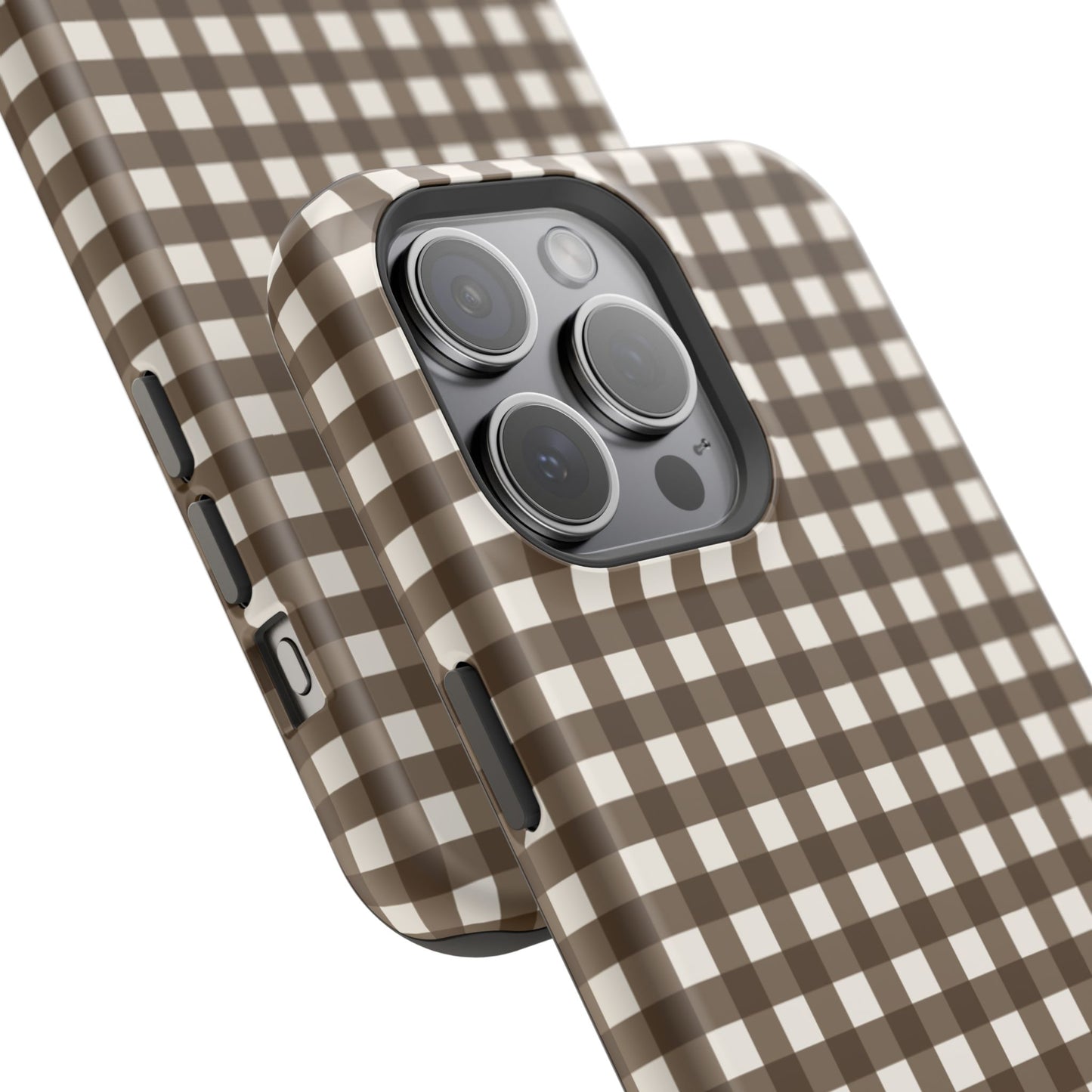 Brown Gingham Phone Case