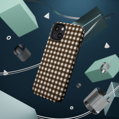 Brown Gingham Phone Case