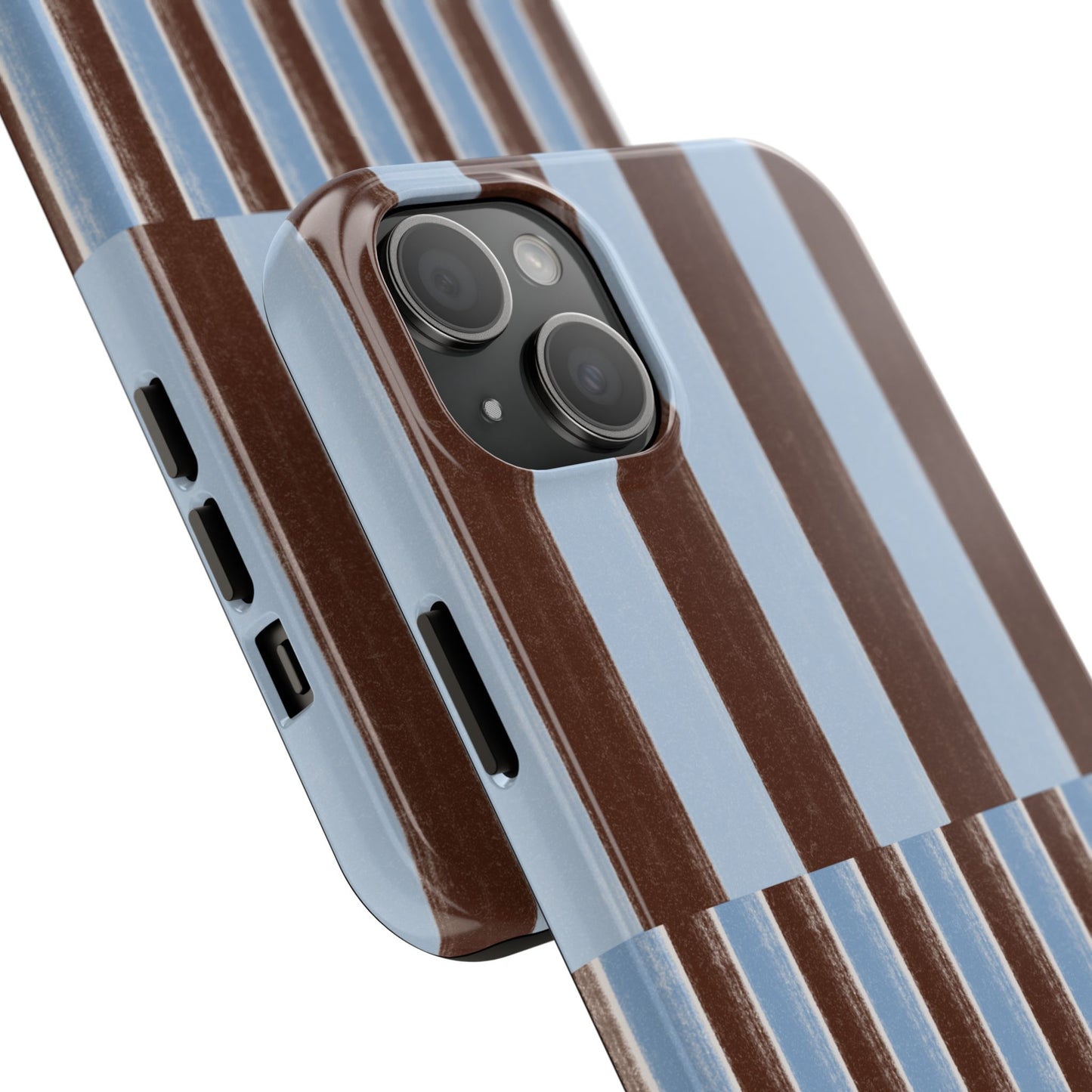 January Blue & Brown Phone Case