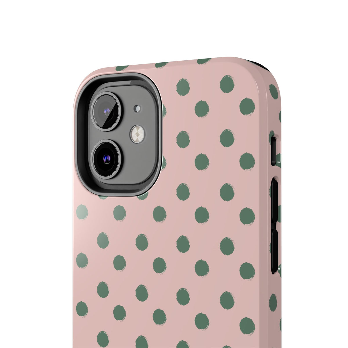 Pink & Green Polka Dots Phone Case