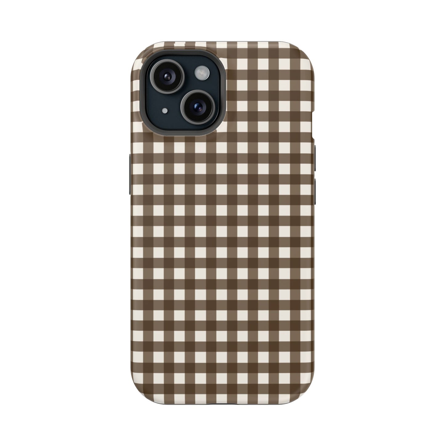 Brown Gingham Phone Case