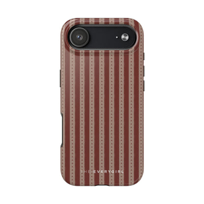 Muted Red Stripe IPhone Case