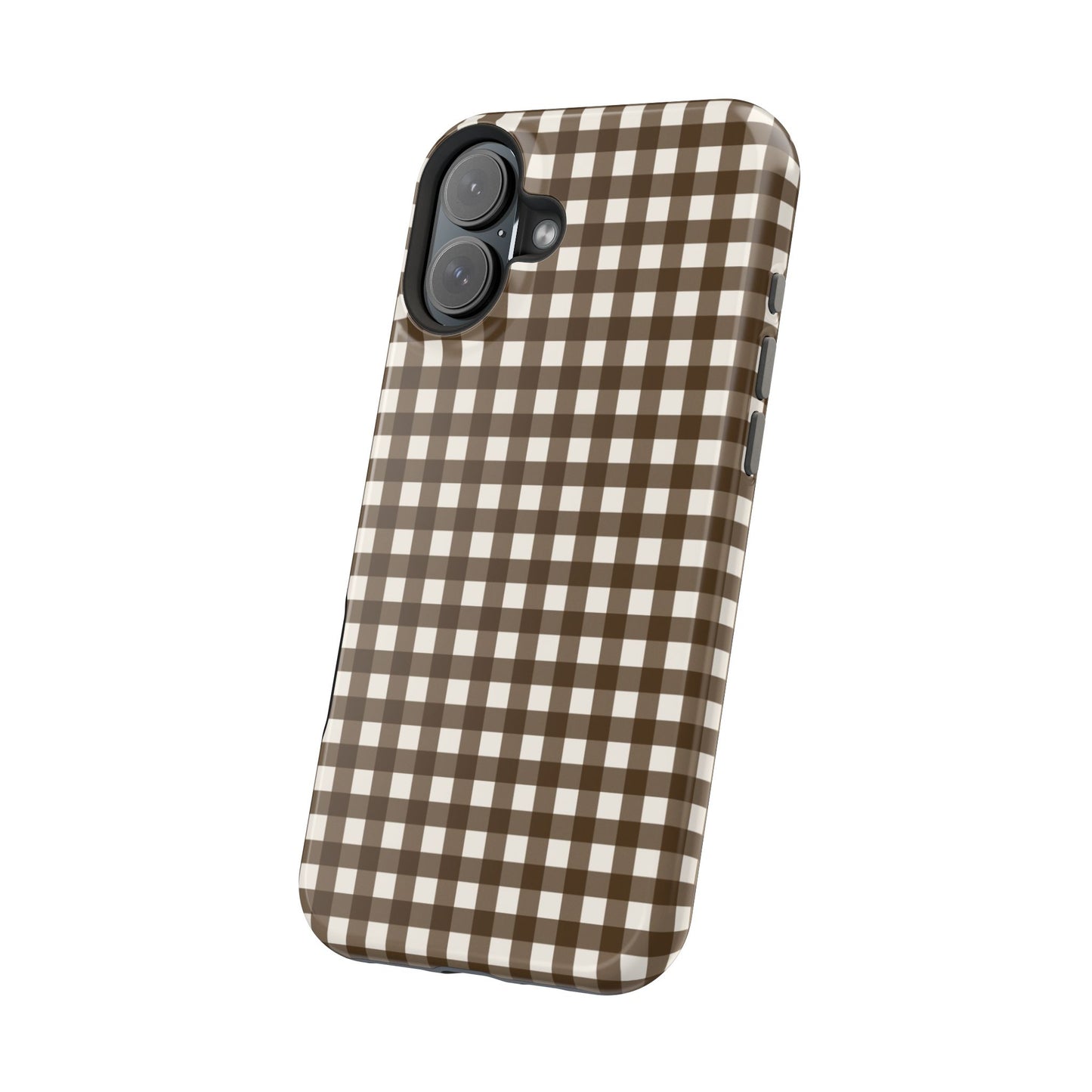 Brown Gingham Phone Case