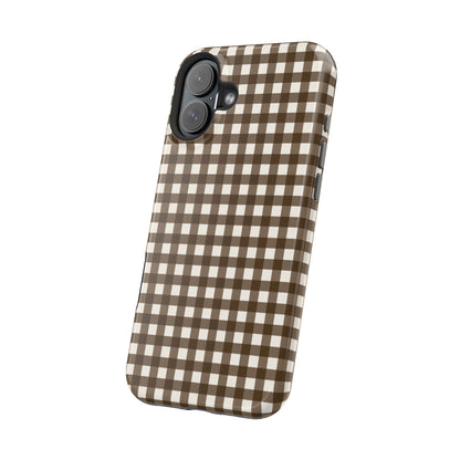 Brown Gingham Phone Case