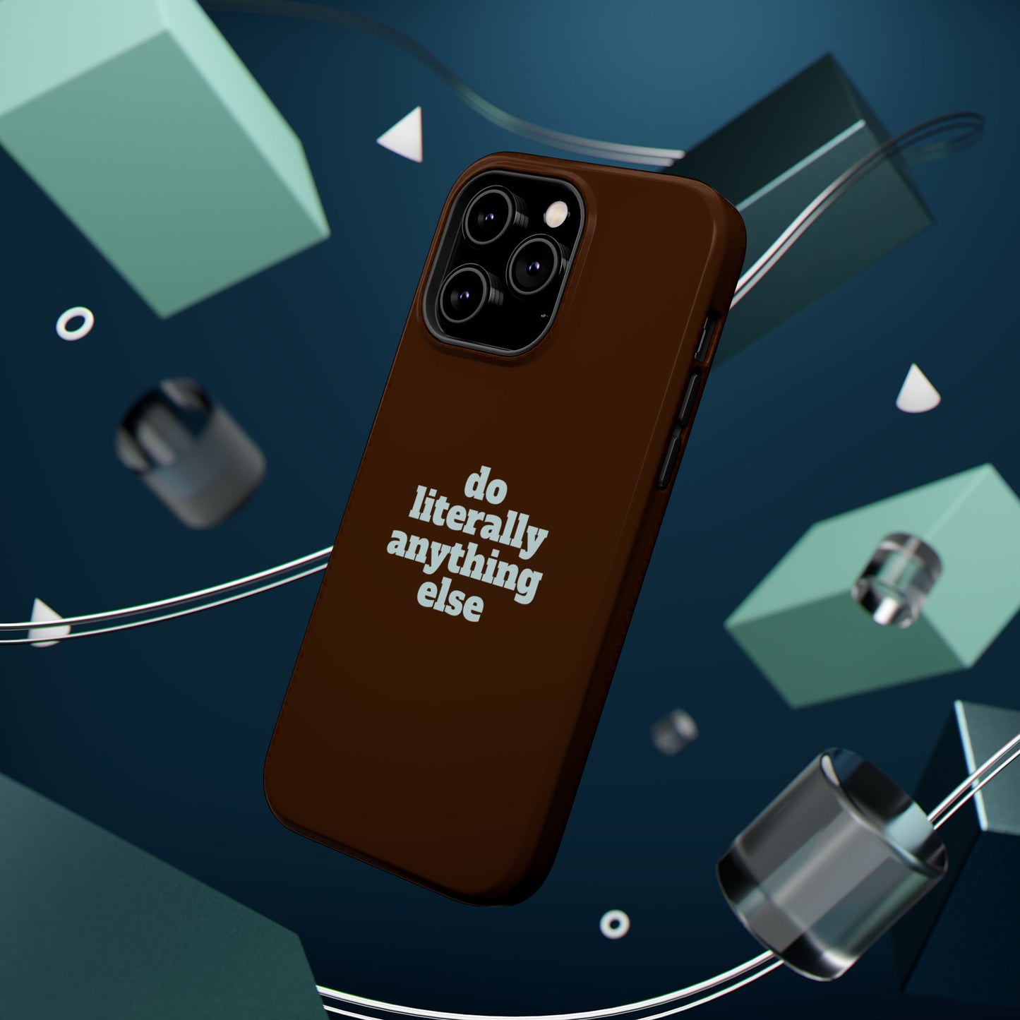 Do Literally Anything Else Brown & Blue Phone Case