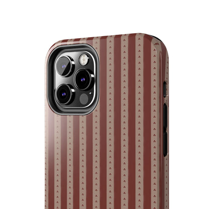 Muted Red Stripe IPhone Case