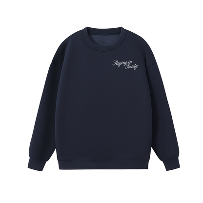 Staying In Society Navy Crewneck