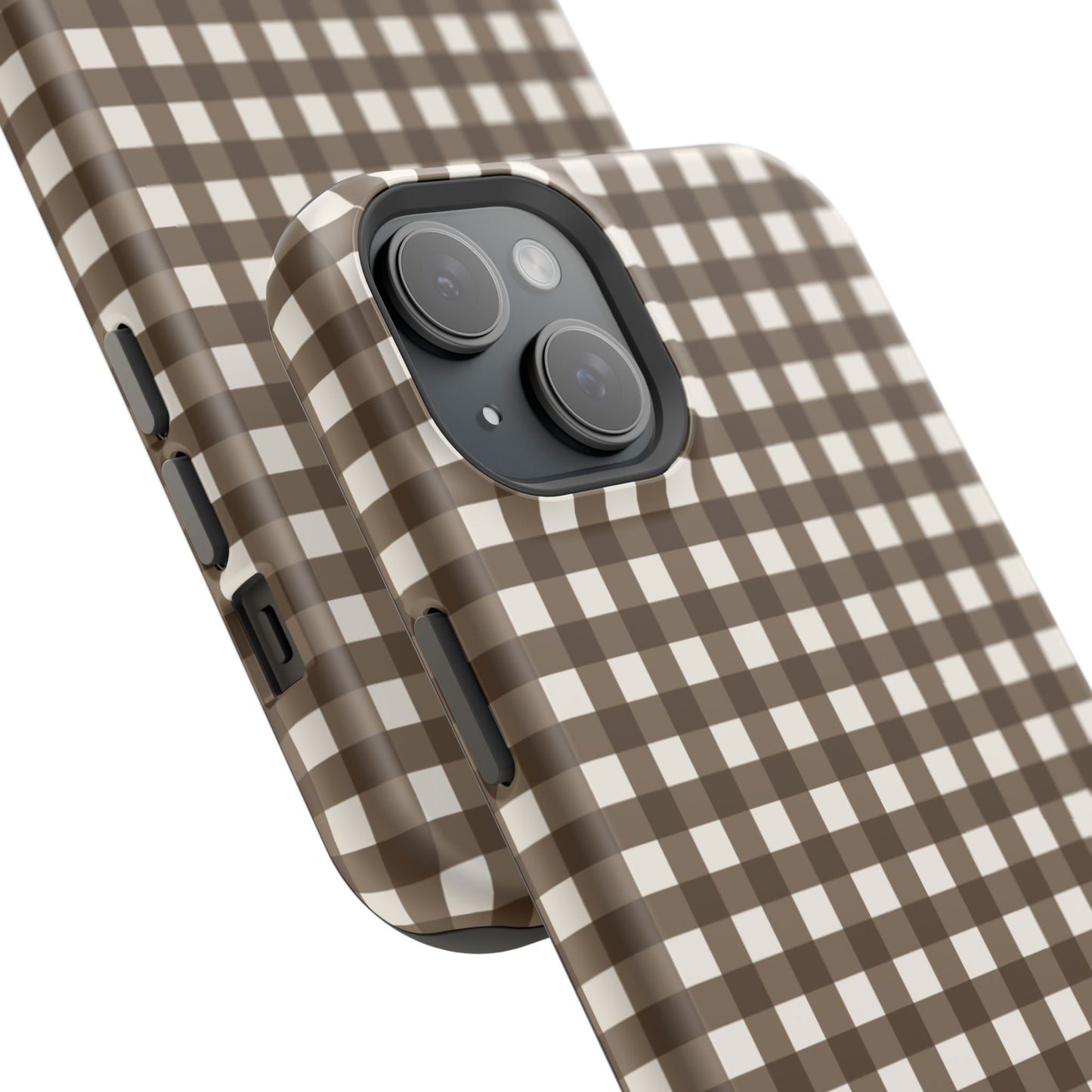Brown Gingham Phone Case