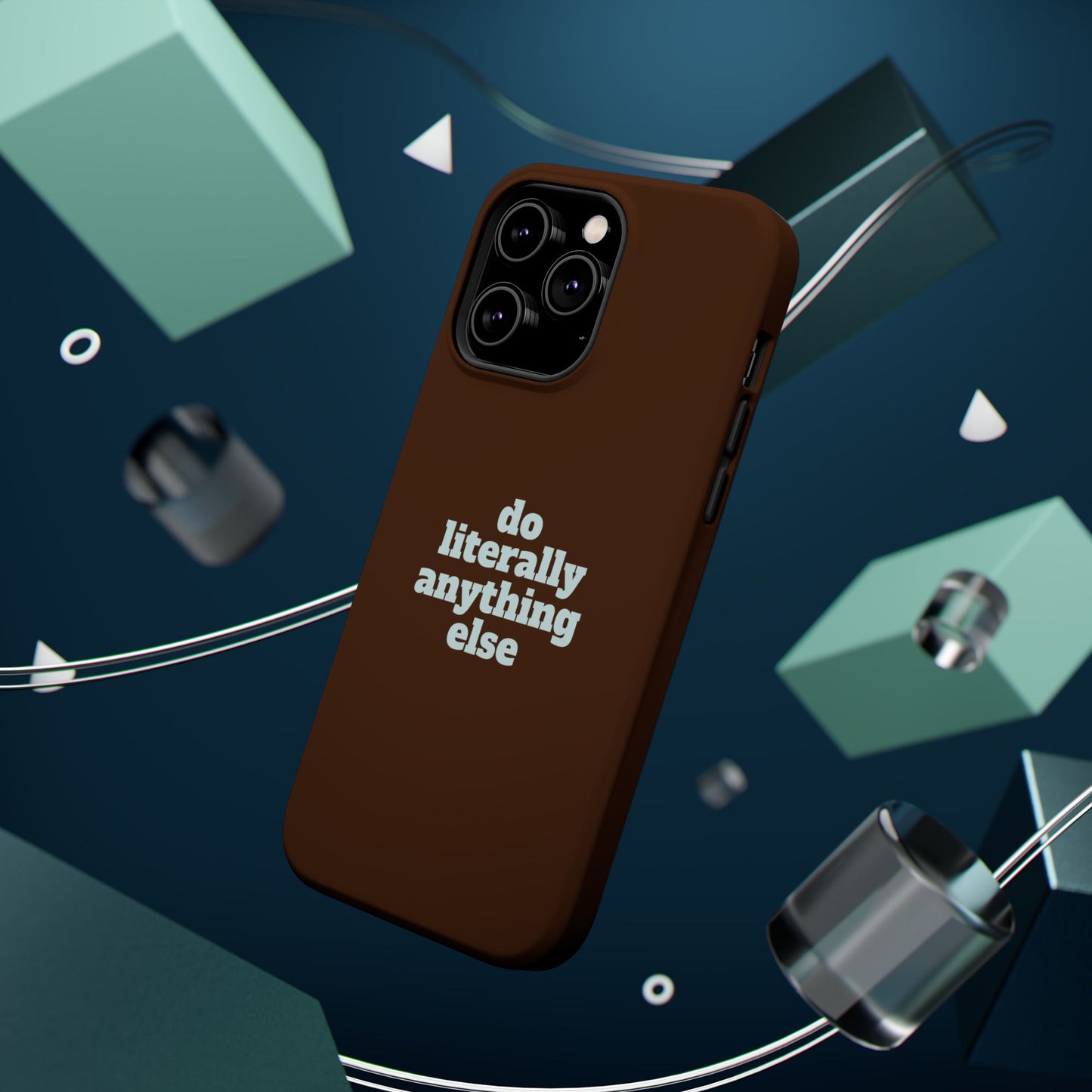 Do Literally Anything Else Brown & Blue Phone Case