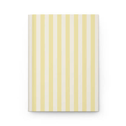 Butter Yellow Stripped Journal