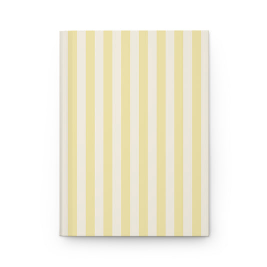 Butter Yellow Stripped Journal